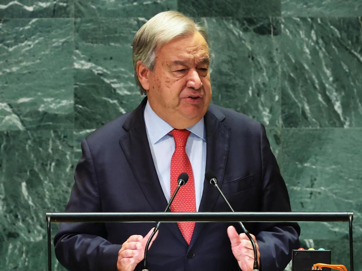 Discurso Antonio Guterres HOY: Asamblea ONU