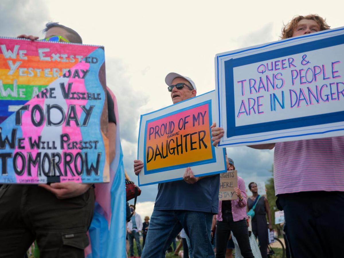 Manifestaciones en Londres en defensa de las personas trans