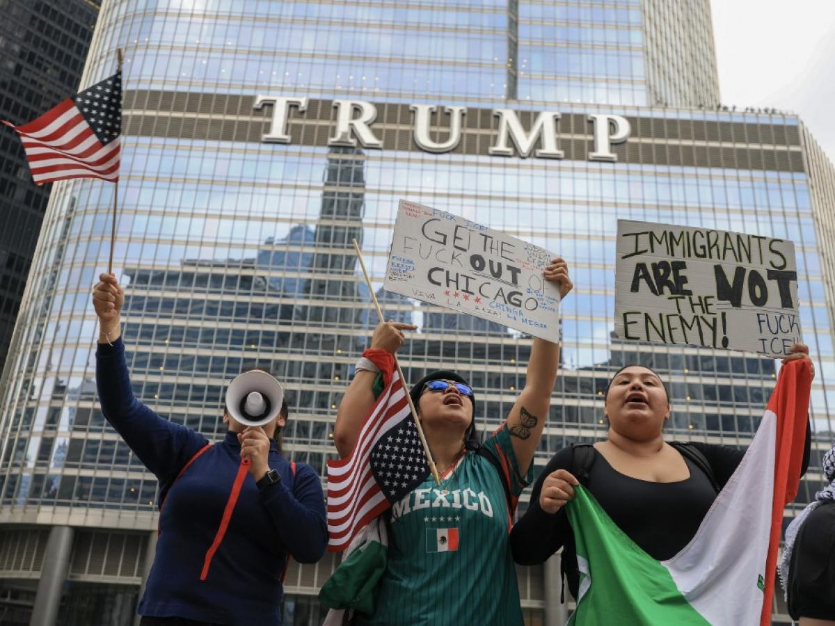 Manifestantes.
