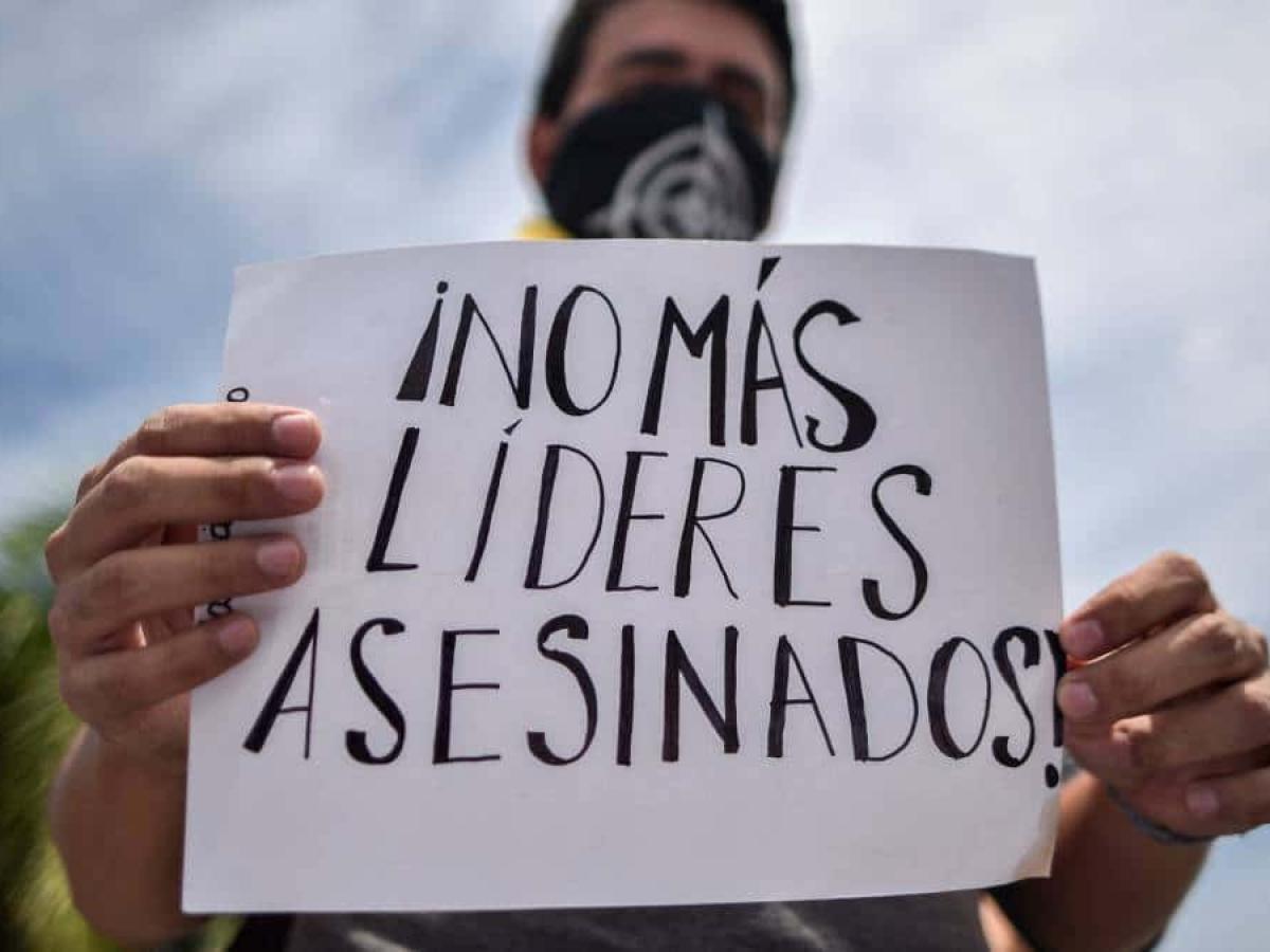 Líderes sociales asesinados en 2024