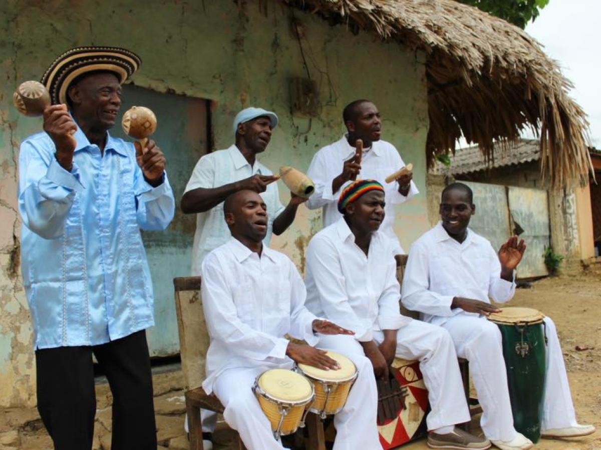 Rafael Cassiani, músico del Sexteto Tabalá