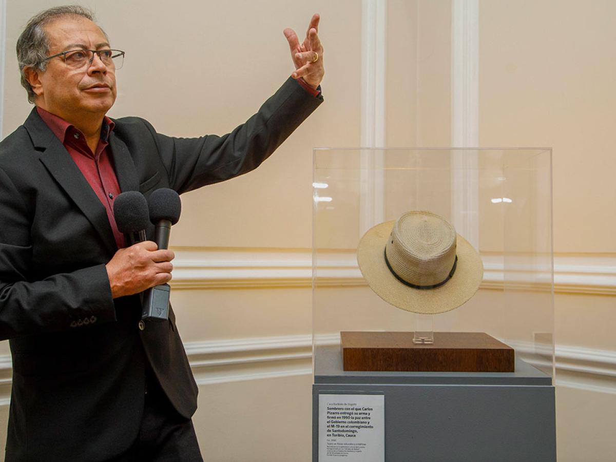 Sombrero Carlos Pizarro patrimonio cultural colombiano