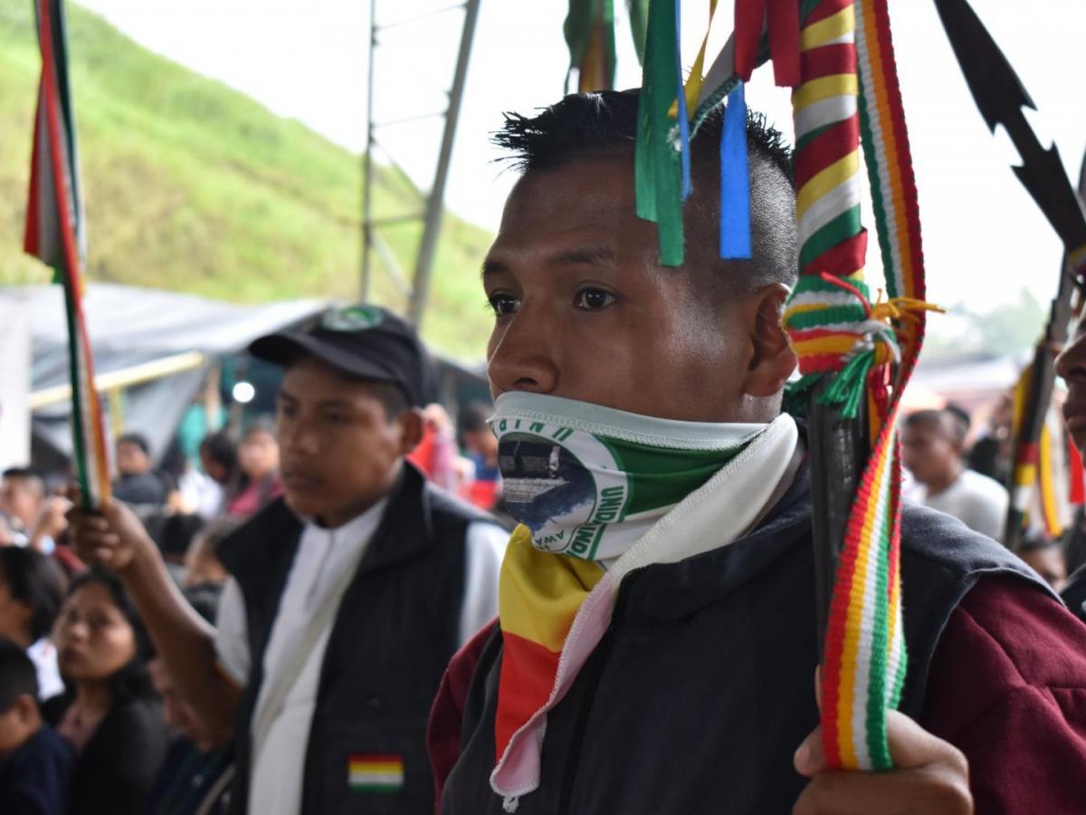 Indígena awá en Nariño