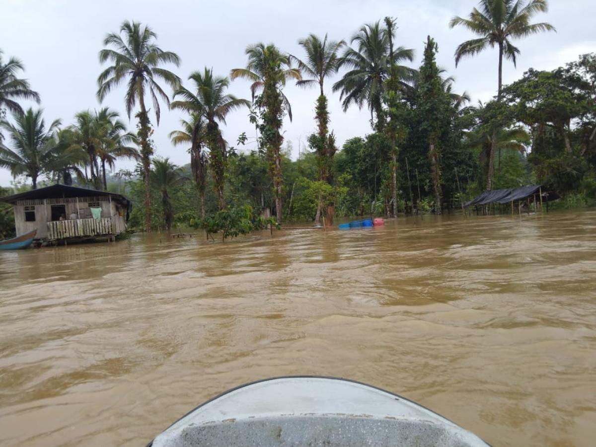Iscuandé: familias damnificadas desbordamientos de ríos