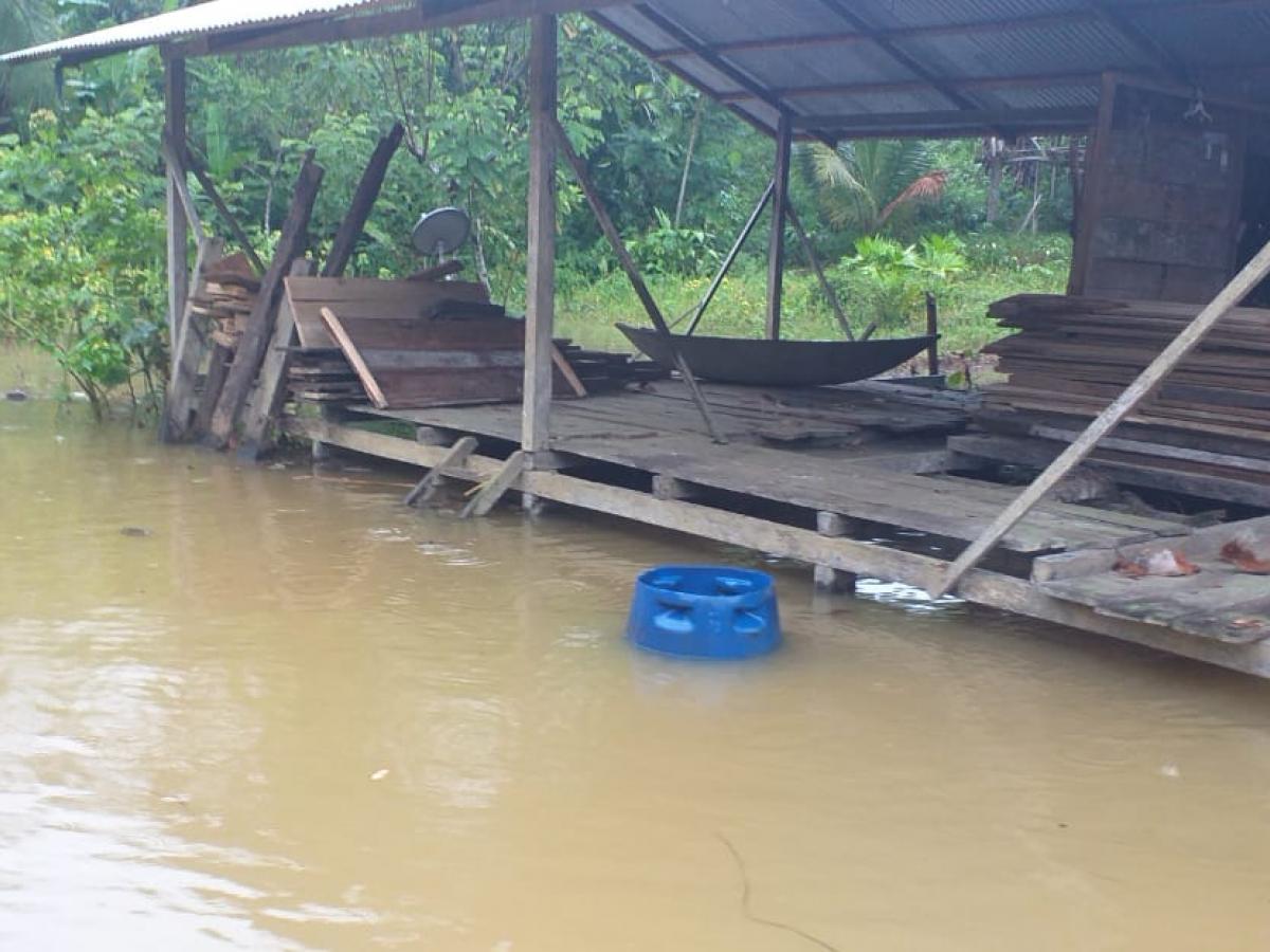 Alerta por el desbordamiento de los ríos en el municipio del Bajo Baudó, en el Chocó