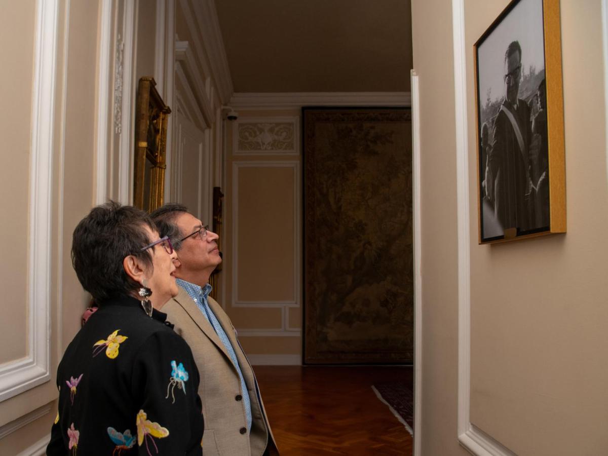 Pieza fotográfica de Salvador Allende en Casa de Nariño