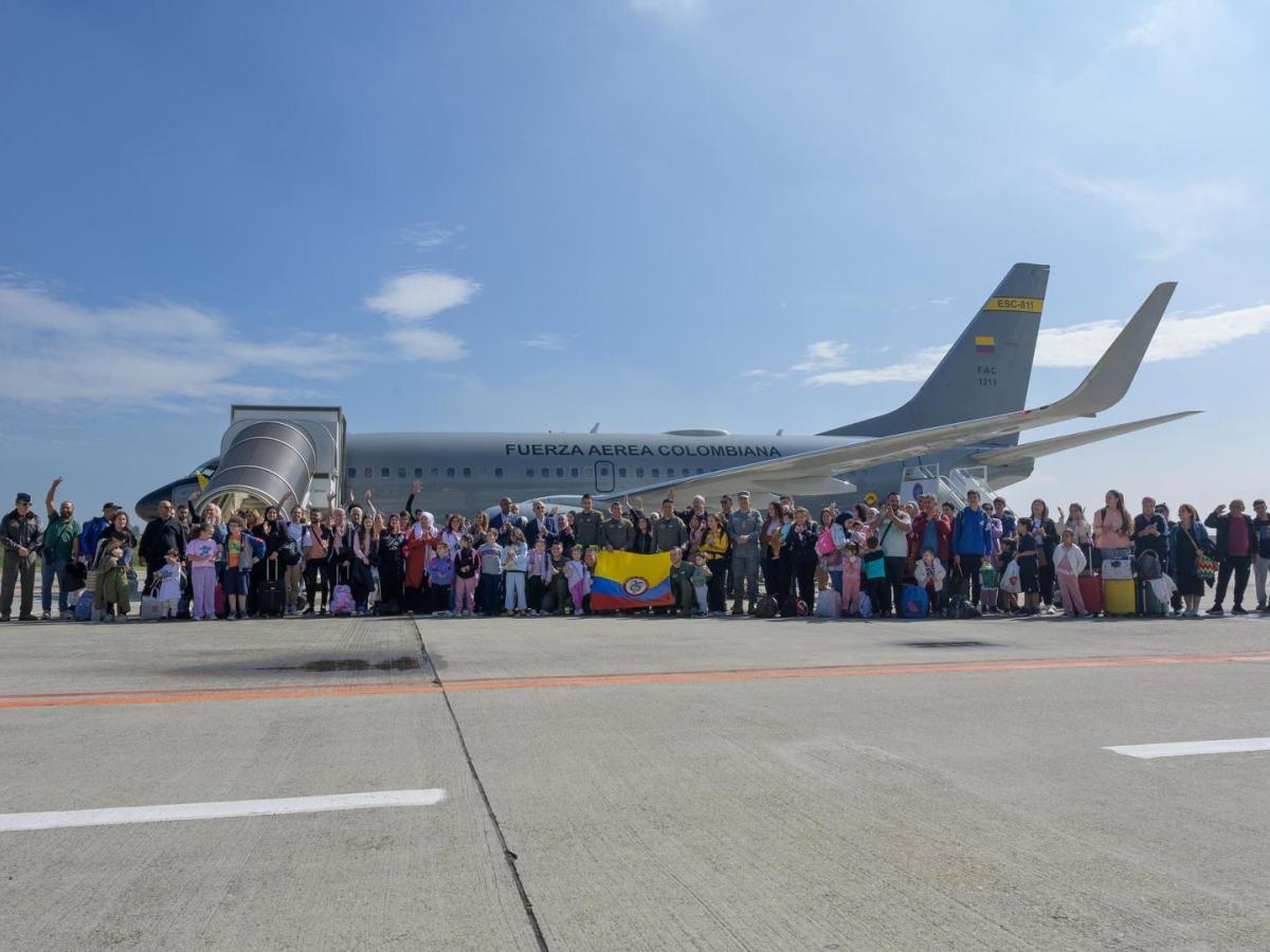 Líbano: 117 colombianos llegaron a Bogotá