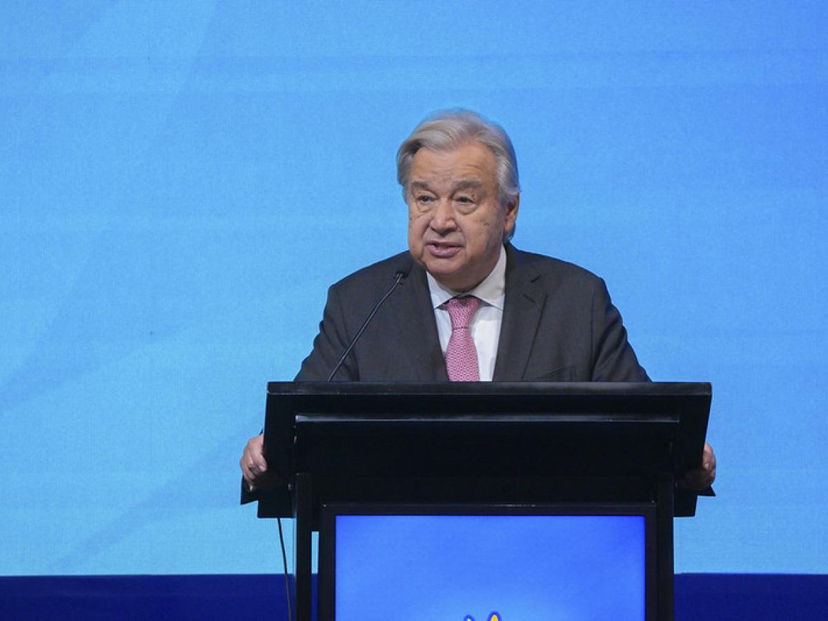 El secretario general de la ONU, António Guterres, dio a conocer las tres prioridades en la COP16