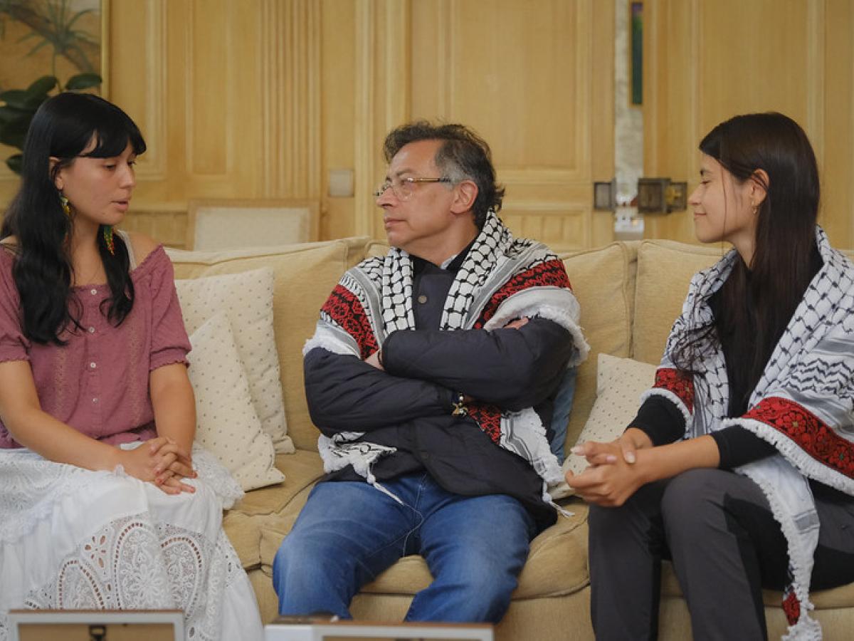 Gustavo Petro se reunió con colombianas retenidas por Israel