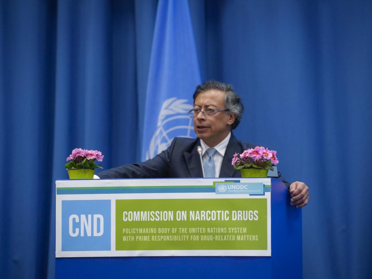 Petro interviene en comisión de la ONU sobre drogas