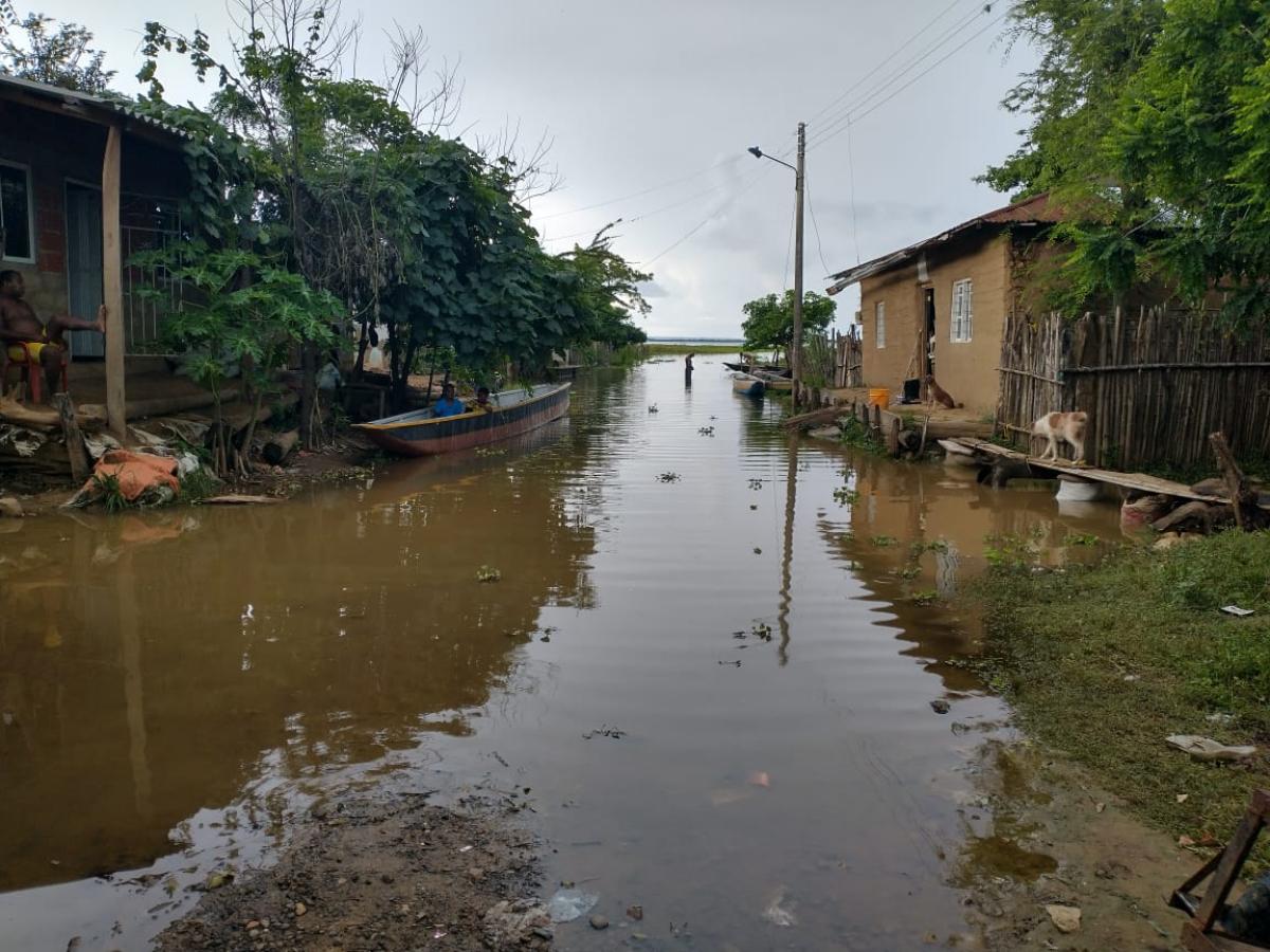 Municipios afectados por las lluvias en Bolívar 