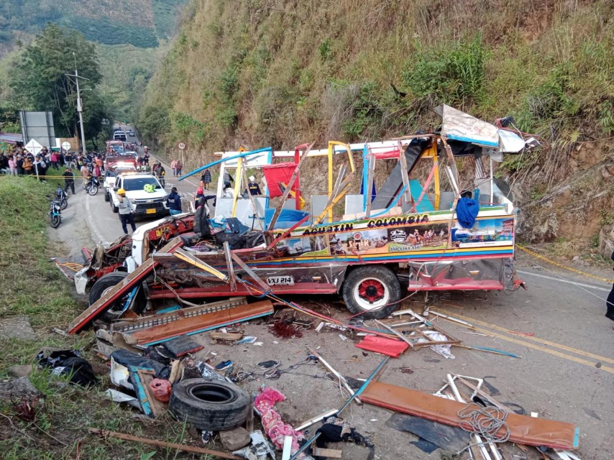 Accidente bus Huila: siete muertos y treinta heridos 