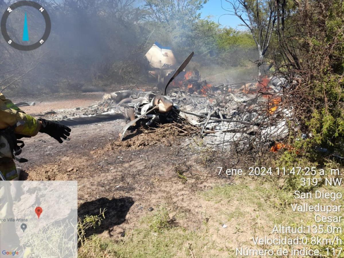Accidente avioneta en Valledupar: cifra de muertos y heridos 