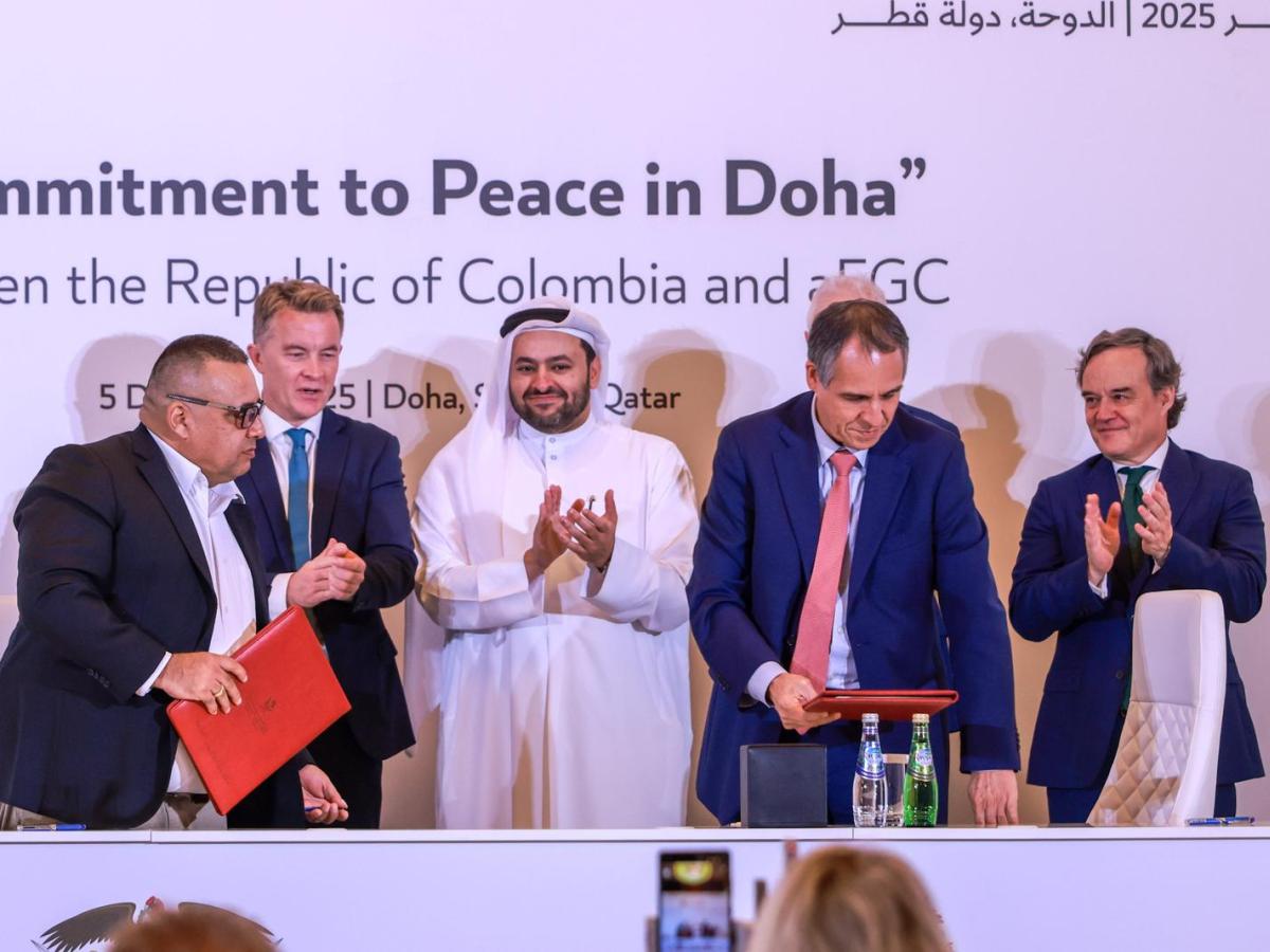 Acuerdo Ejército Gaitanista Colombia y gobierno nacional Doha 