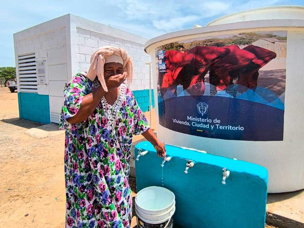 Agua potable en la Guajira: Gobierno nacional invierte $4.419 millones