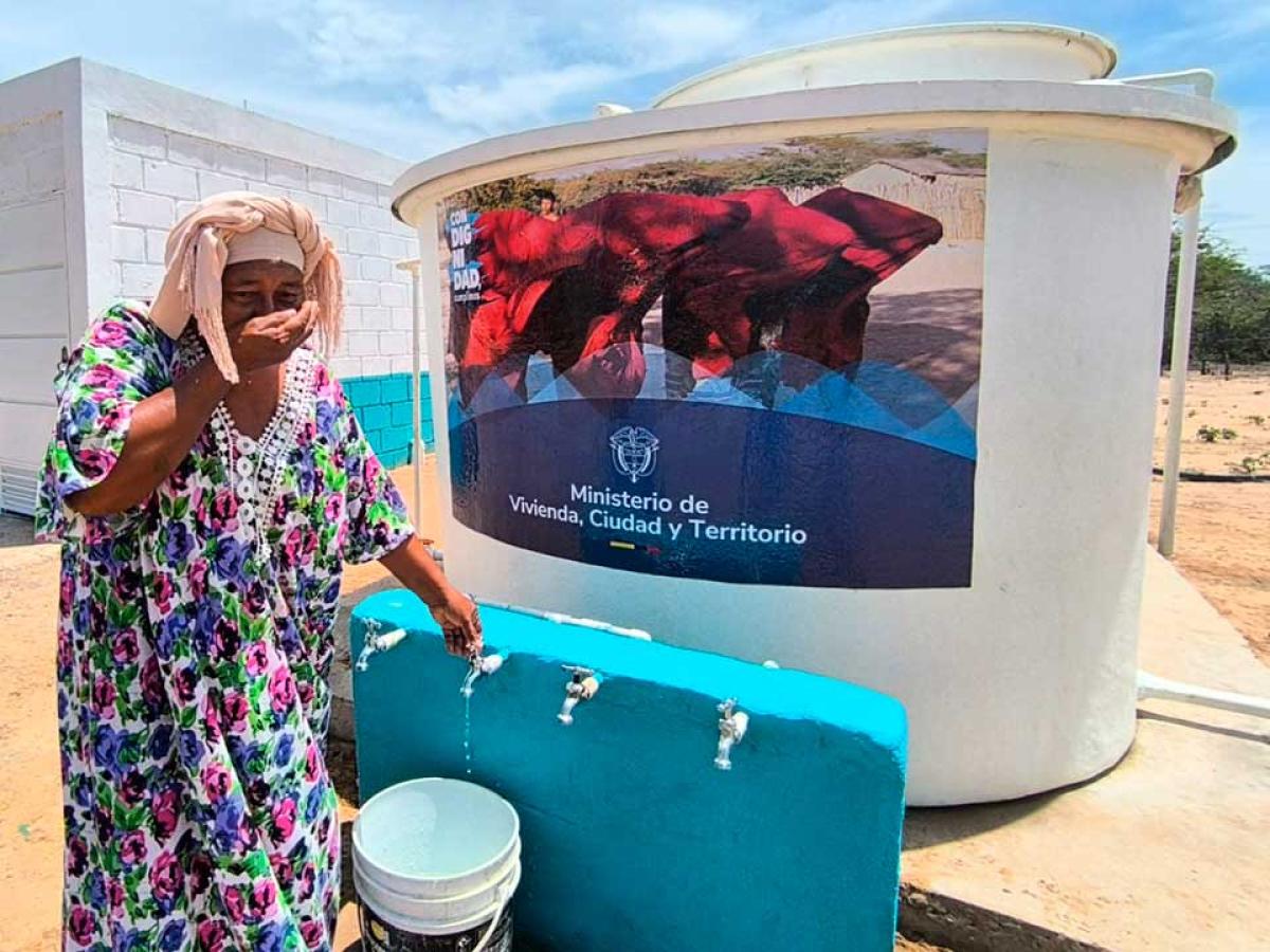 Agua potable en la Guajira: Gobierno nacional invierte $4.419 millones