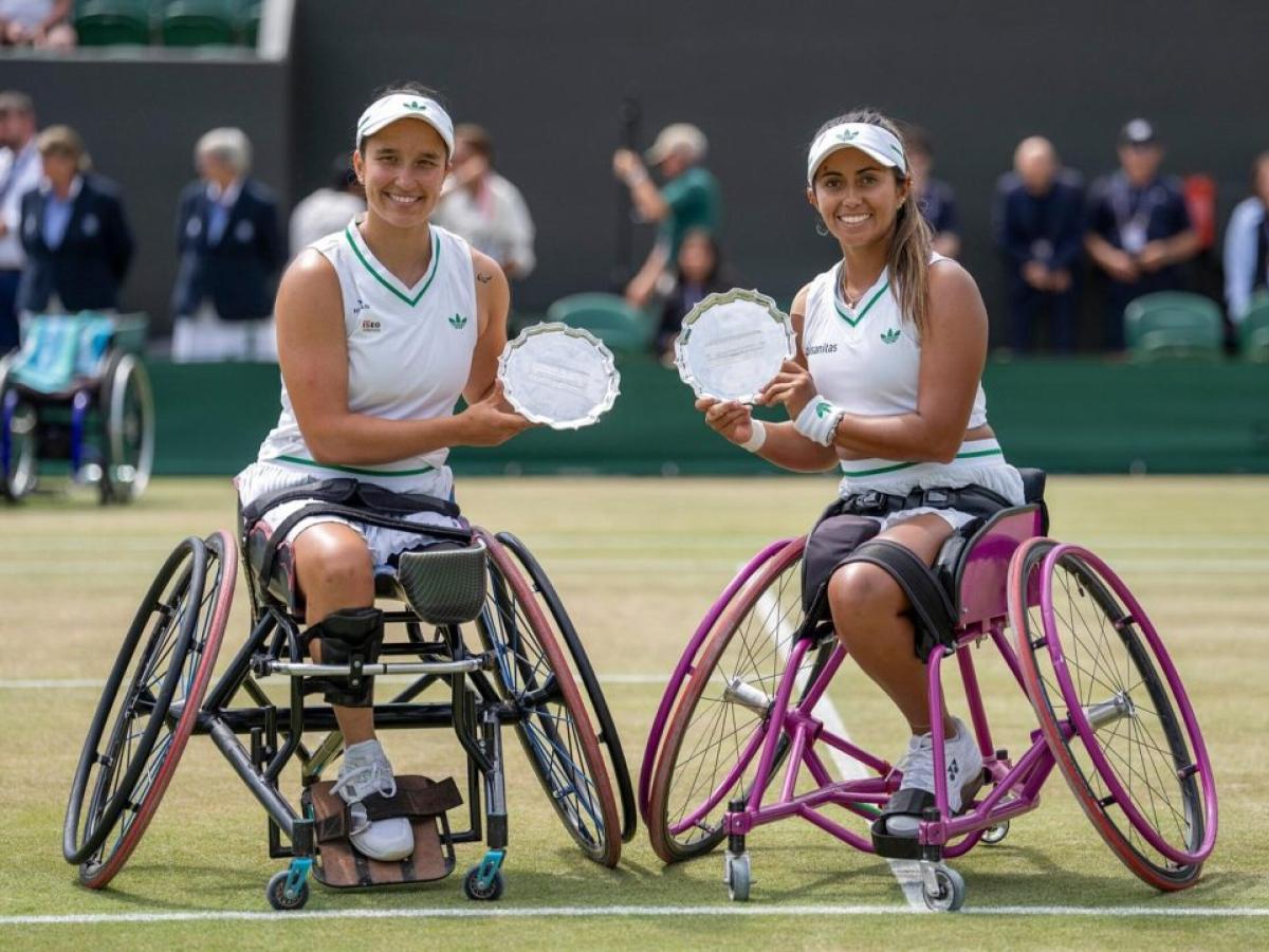 La tenista colombiana Angélica Bernal fue homenajeada en Wimbledon