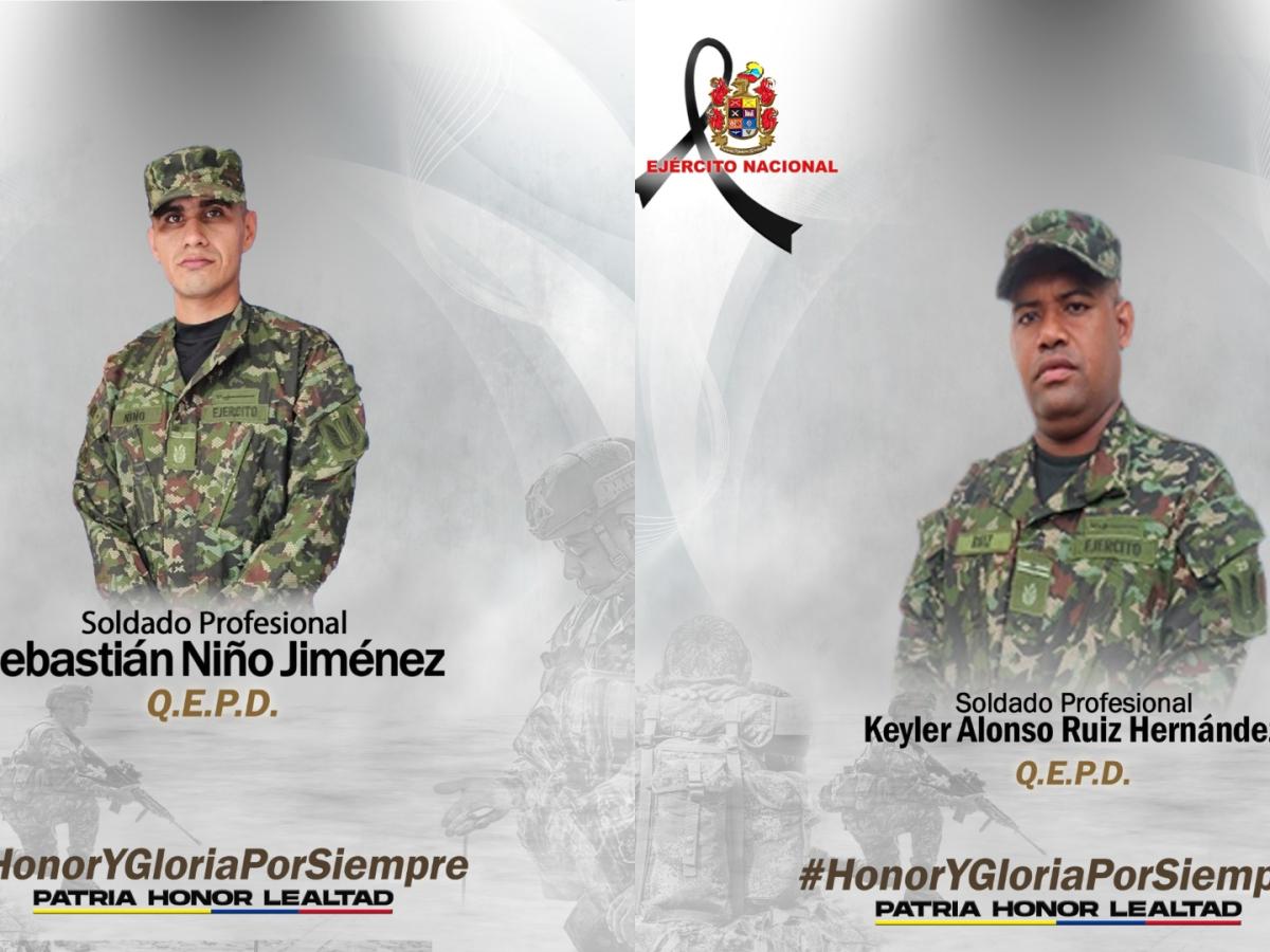 Fallecieron dos militares tras combates en Arauca