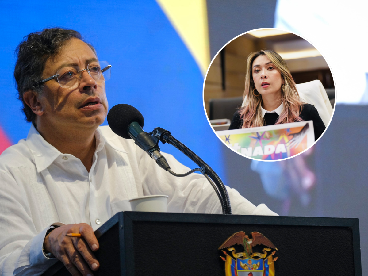 Presidente Petro responde a críticas de Katherine Miranda