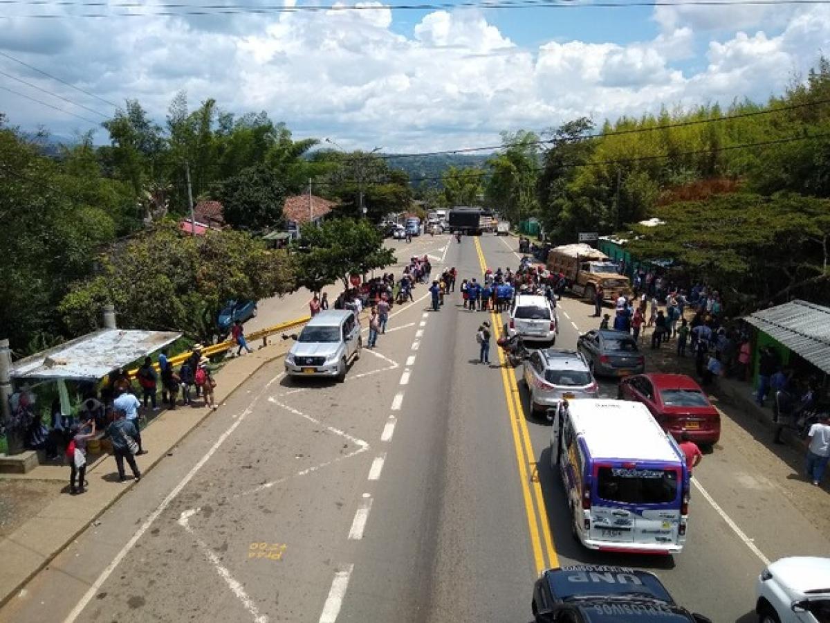 Cierre total de la Vía Panamericana entre Nariño y Cauca del 14 y 18 de noviembre