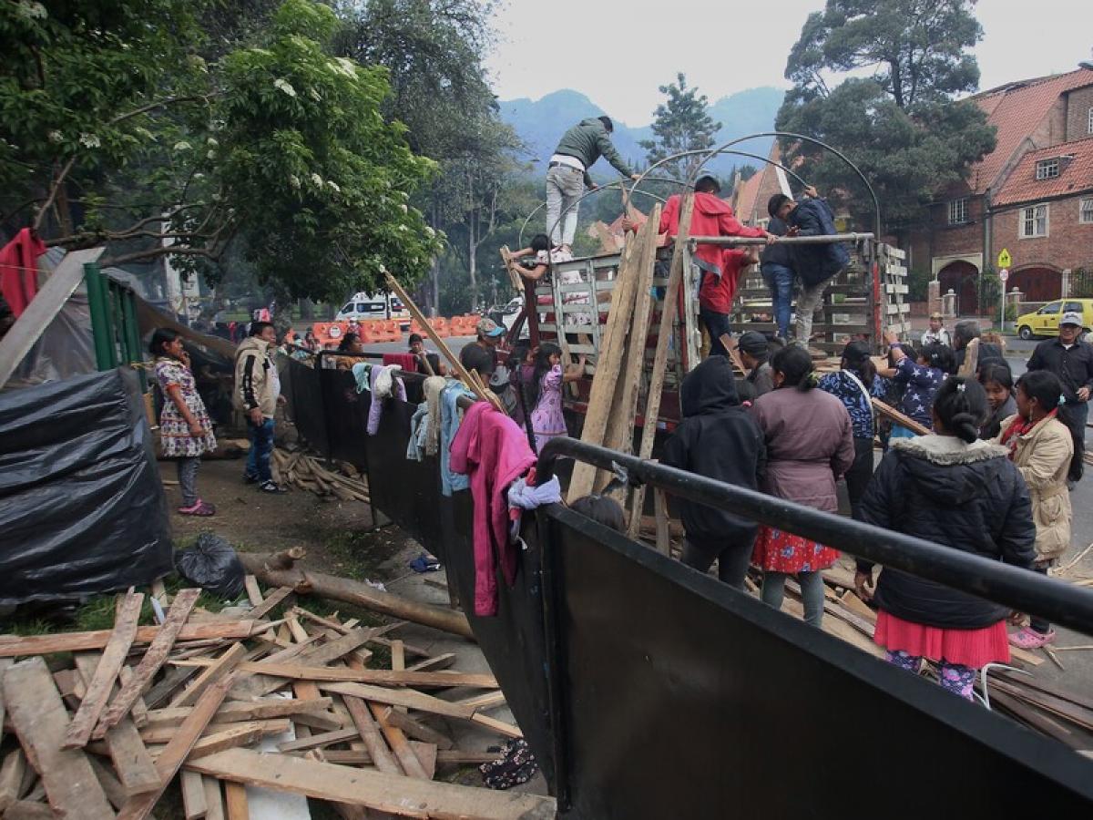 Indígenas embera katio retornan a sus territorios desde Bogotá