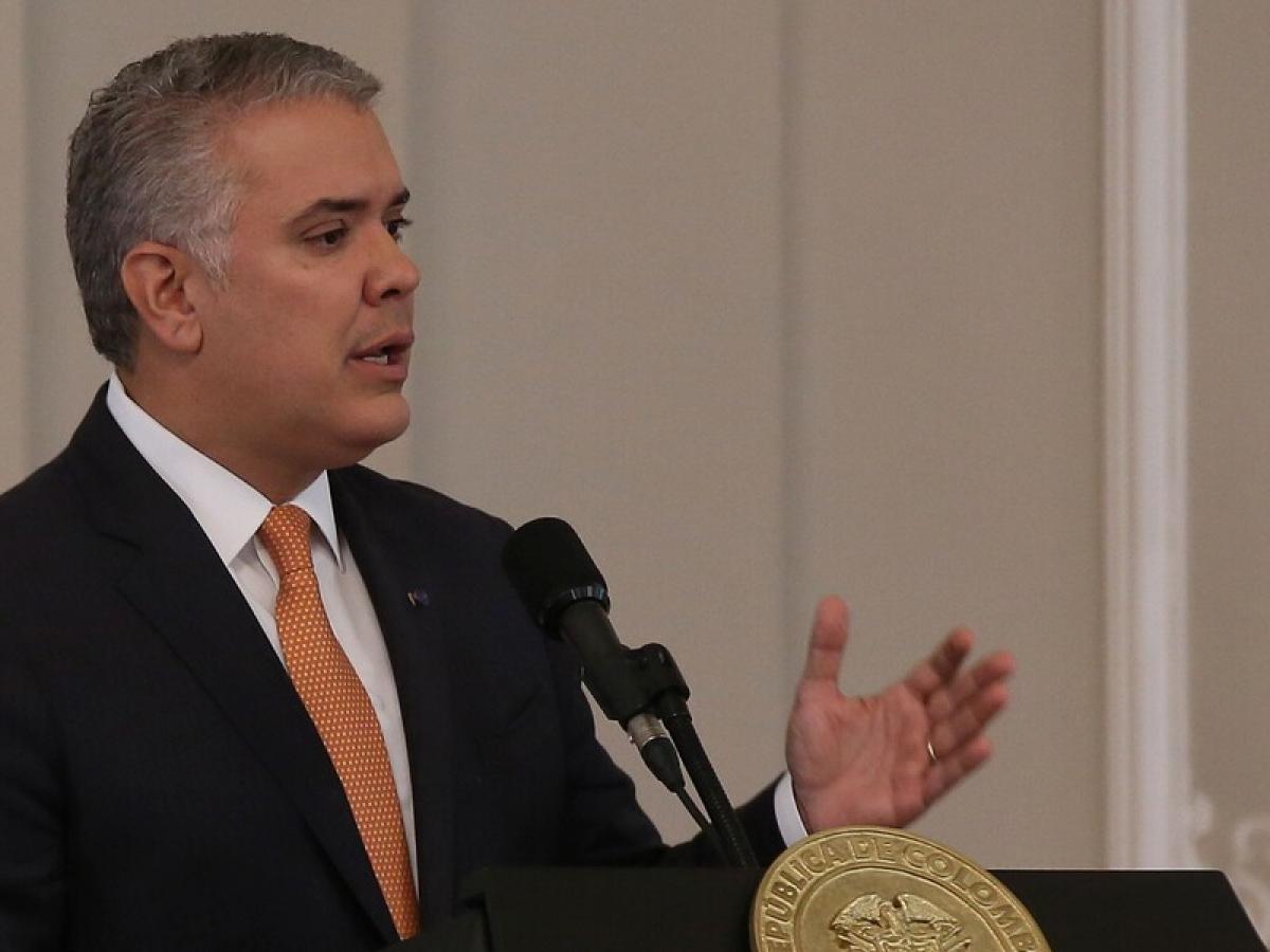 Presidente de Colombia Iván Duque