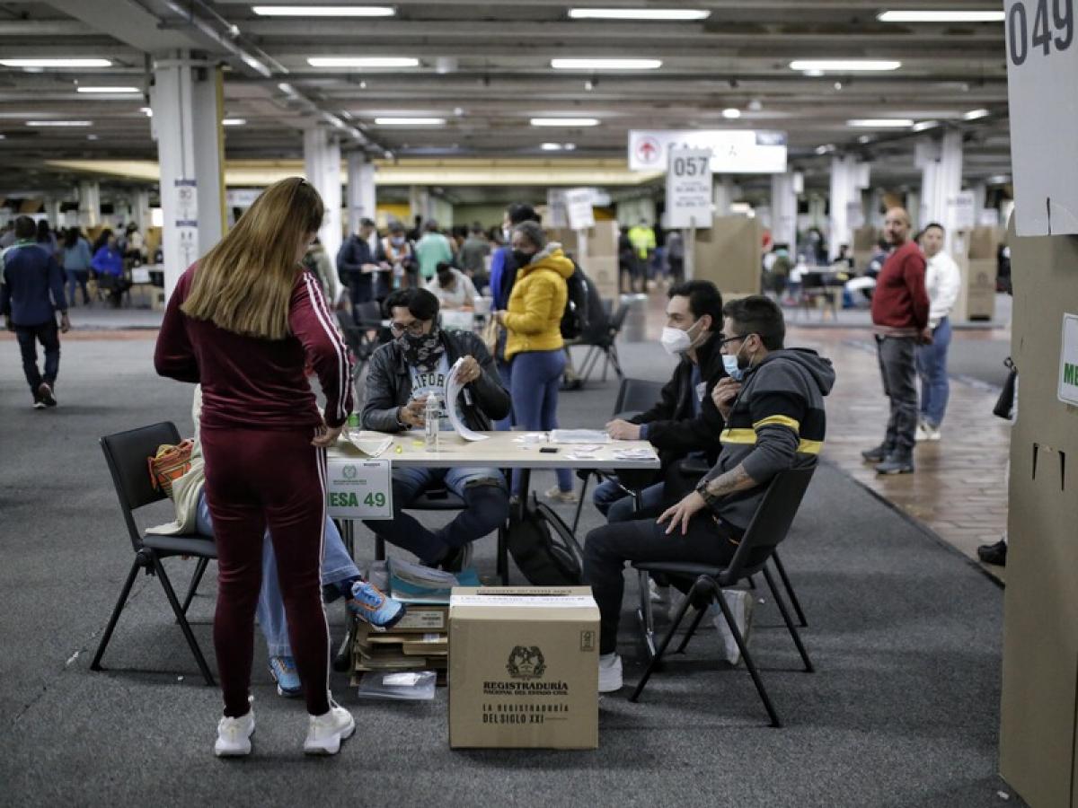 Jornada de votación en Colombia