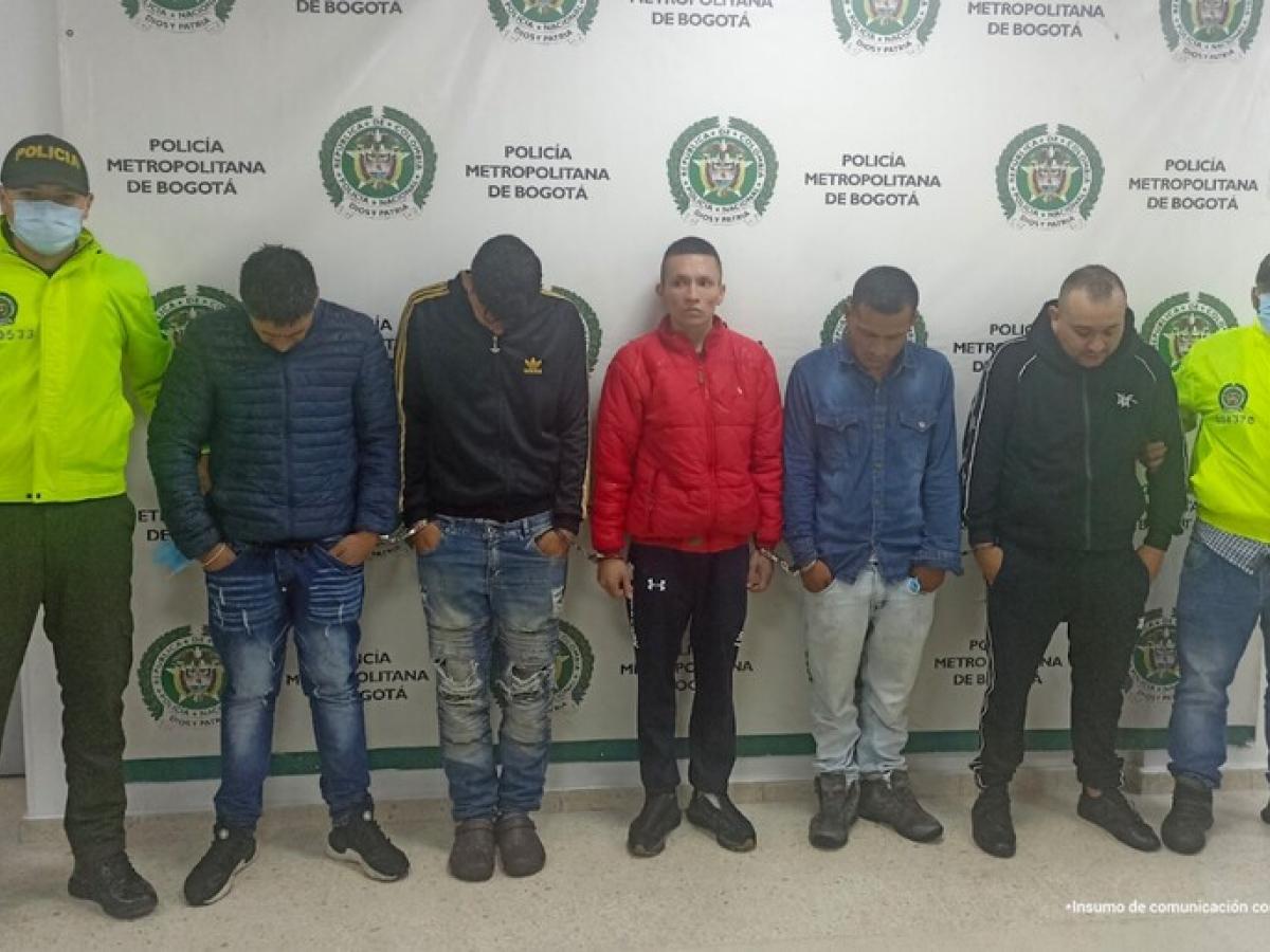 Bandas delincuenciales Bogotá | Judicializan a miembros de 'Calibre 38' y 'Los Norteños'