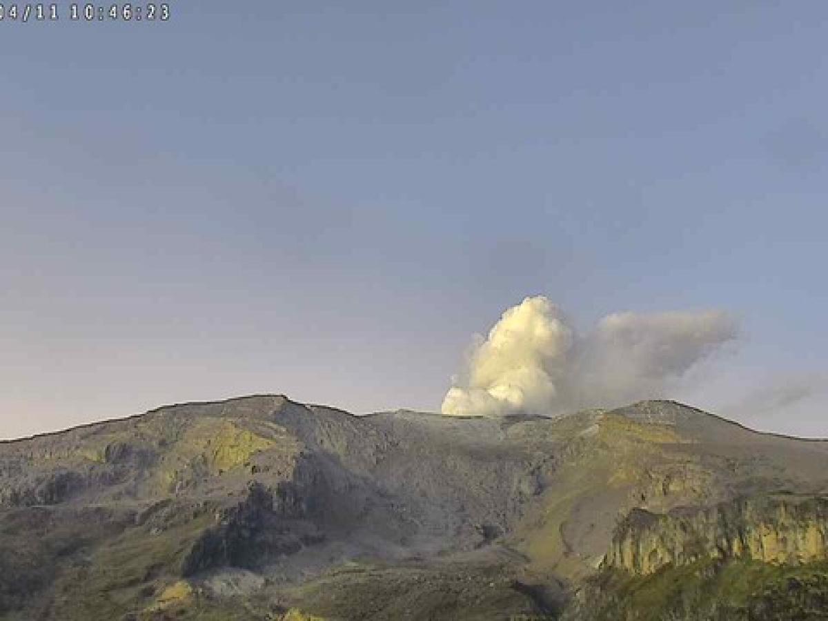 Nevado del Ruiz alerta naranja hoy 21 de abril