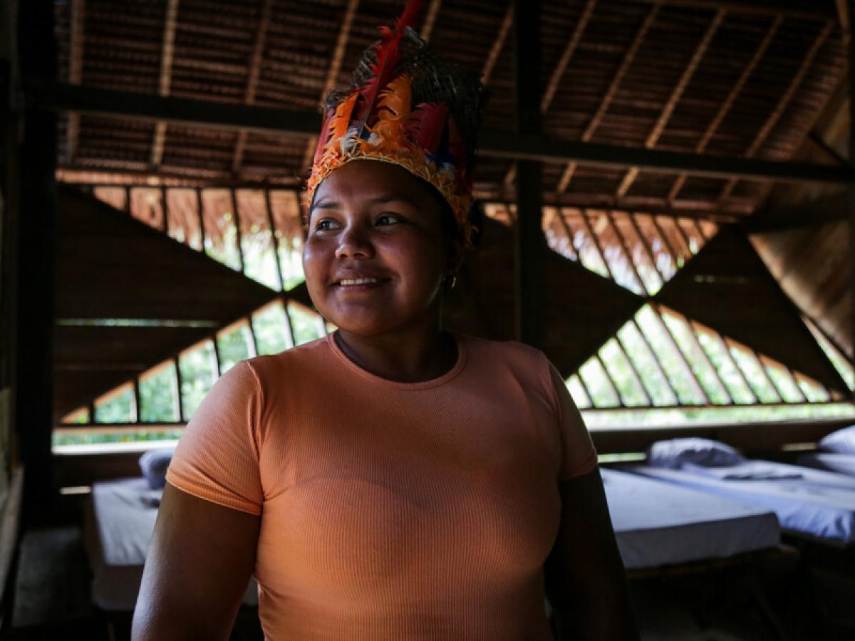 Comunidades indígenas participan en la jornada de las elecciones regionales.