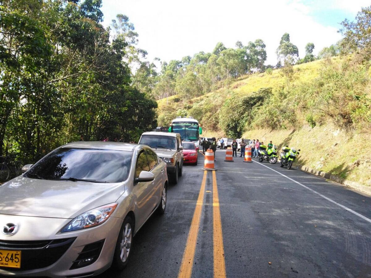 Cierre de la vía Panamericana 