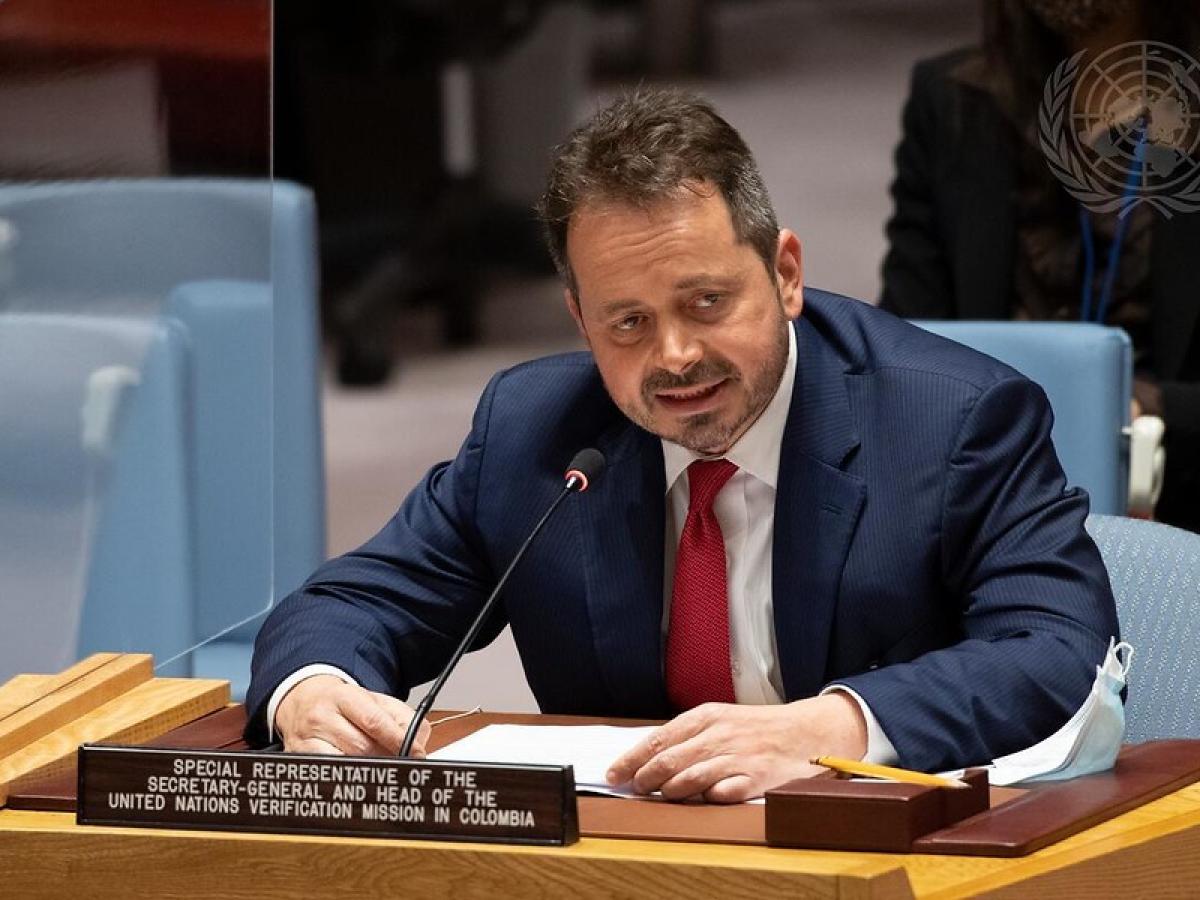 Carlos Ruiz Massieu, jefe de la Misión de Verificación de la ONU en Colombia