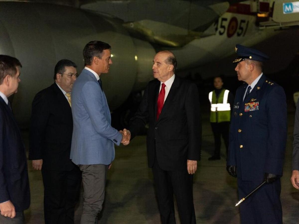 Presidente del gobierno de España arribó a Colombia para su visita oficial