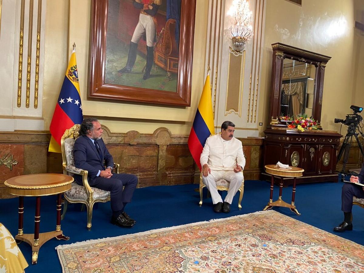 Reunión de Armando Benedetti con Nicolás Maduro en Venezuela