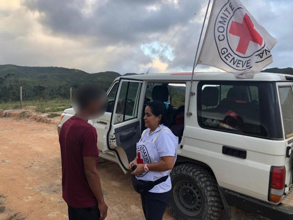 CICR recibió a soldado secuestrado por las disidencias en Bolívar