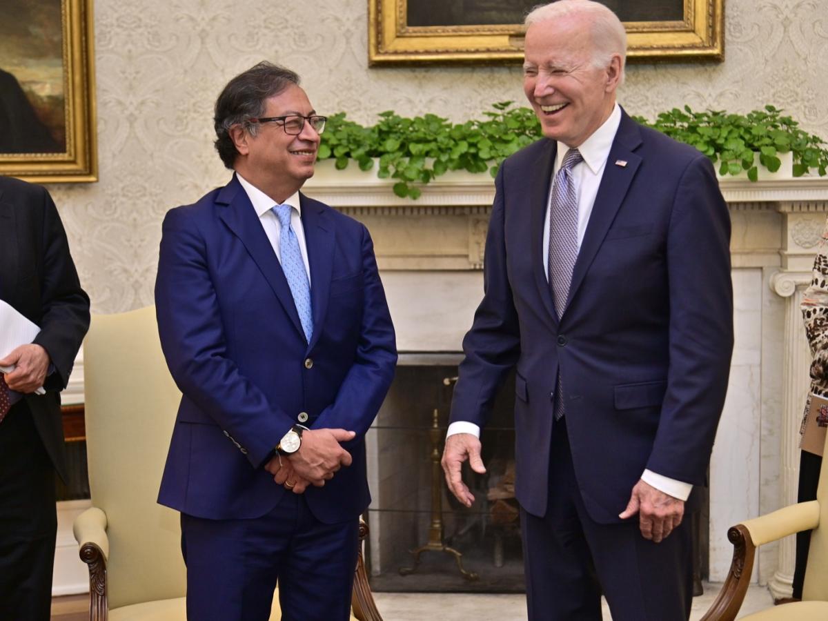 Presidentes de Colombia, Gustavo Petro, y de Estados Unidos, Joe Biden.