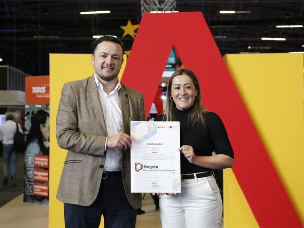 Bogotá es reconocida como un Destino Turístico Inteligente del mundo