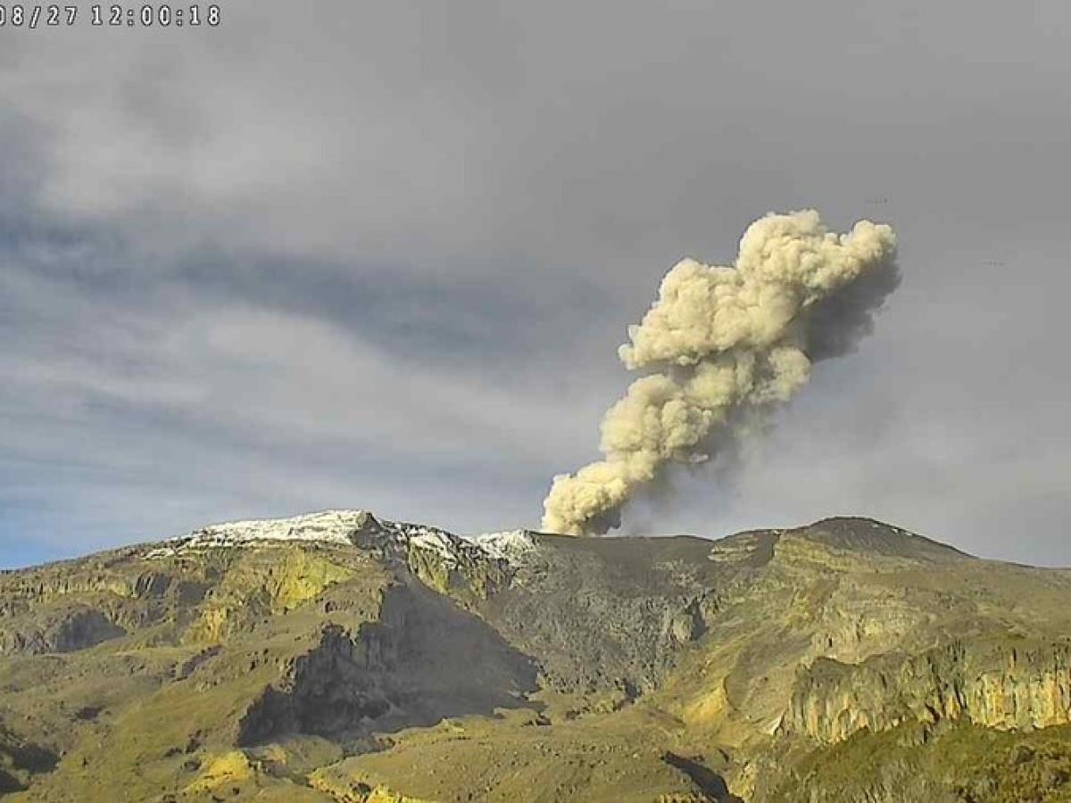 Volcán Nevado del Ruiz HOY: variaciones térmicas