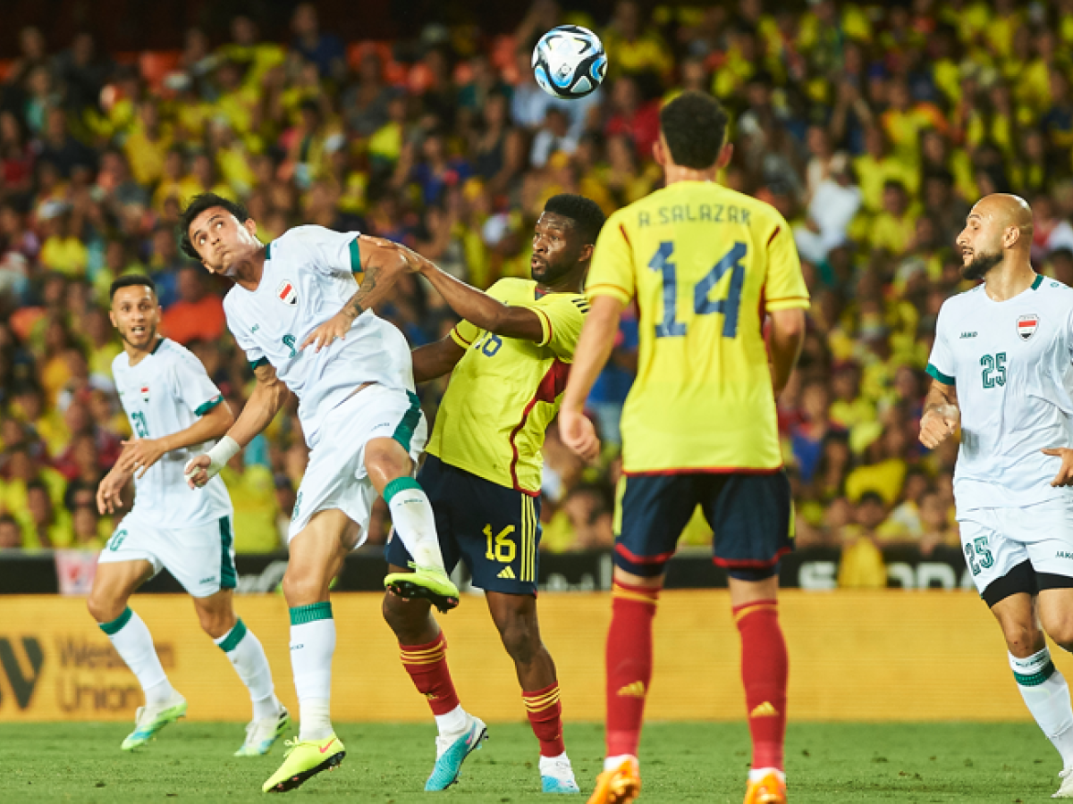 Colombia triunfó ante Irak 