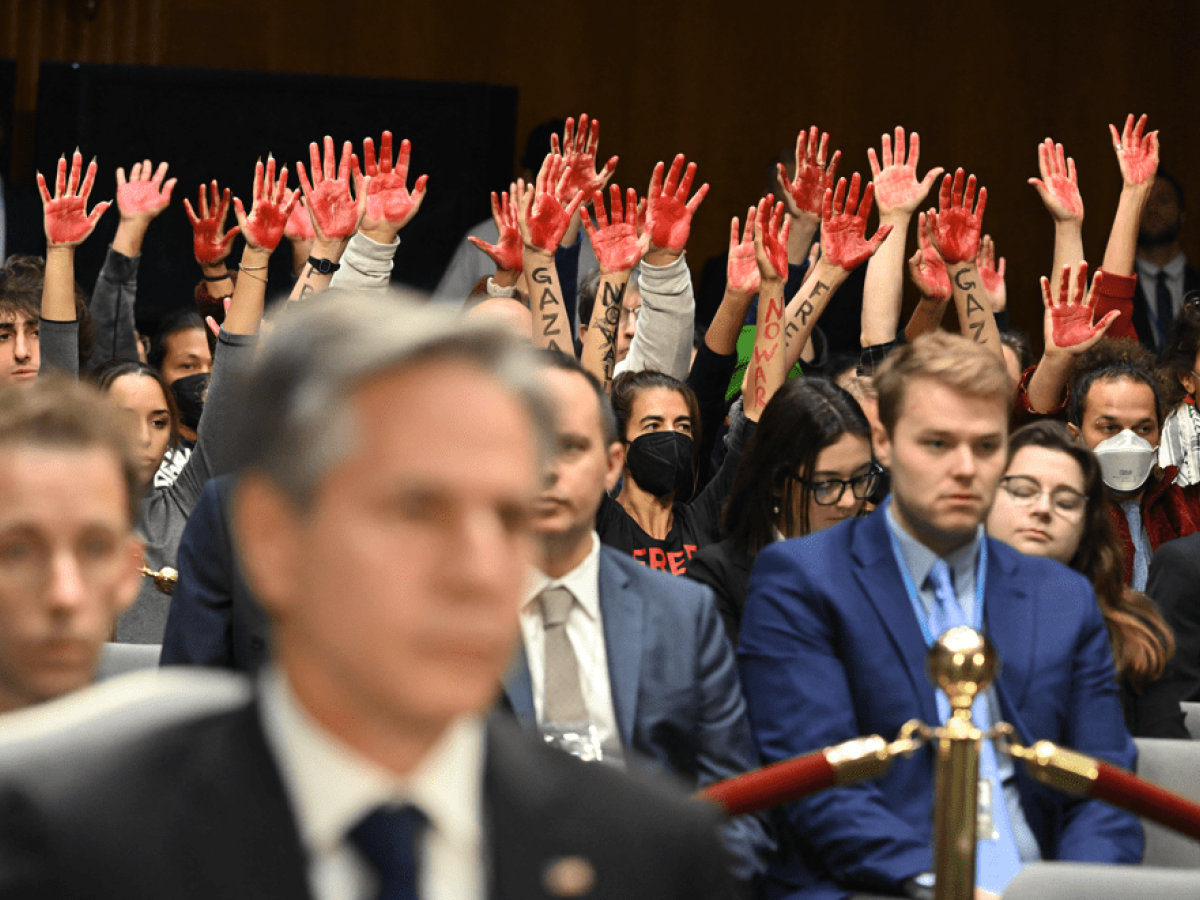 "Salven a los niños de Gaza", gritan los manifestantes en Congreso de EE.UU