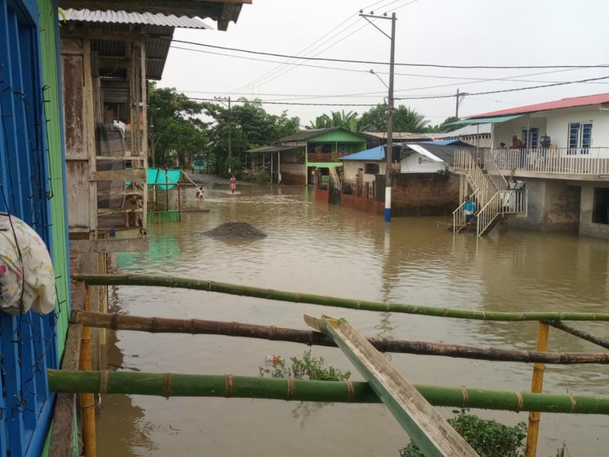 Creciente del río Caunapi afectó a 3 mil familias en Tumaco