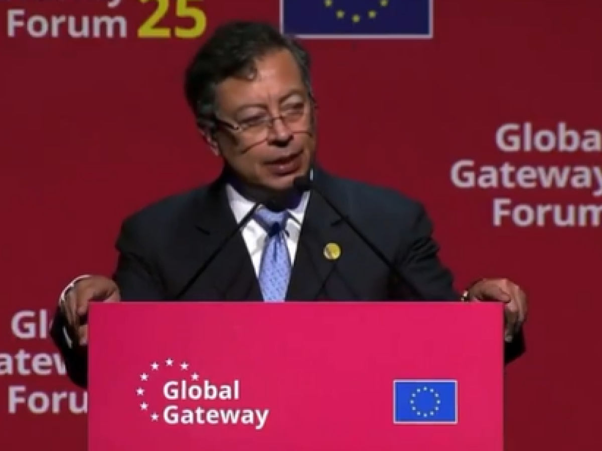 Intervención Gustavo Petro en Bruselas: conectar al mundo a través de la Amazonía