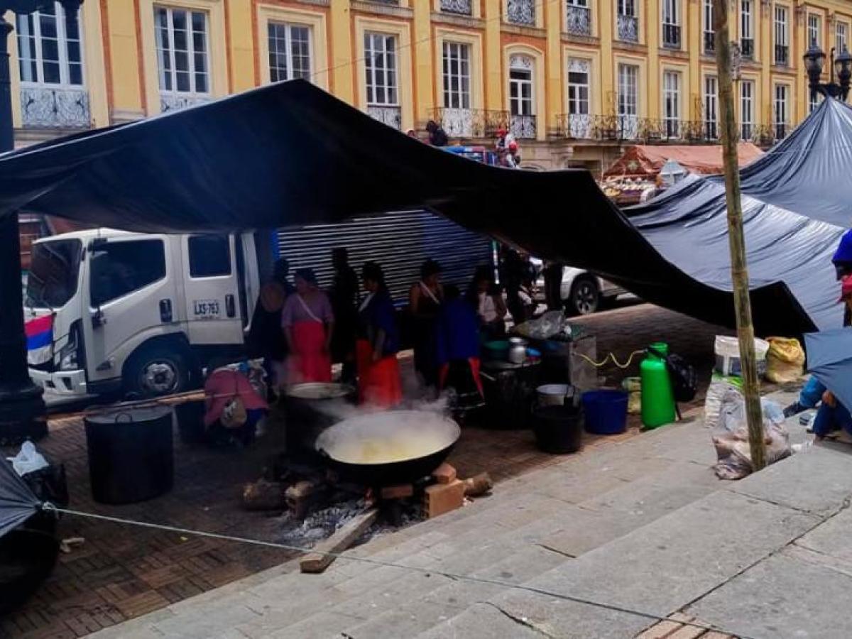 Plaza de Bolívar: Campesinos, indígenas y afros lograron acuerdos con el Gobierno nacional