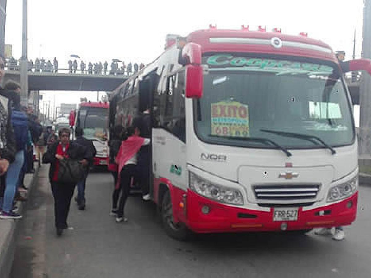 alza en tarifas de transporte público en Soacha
