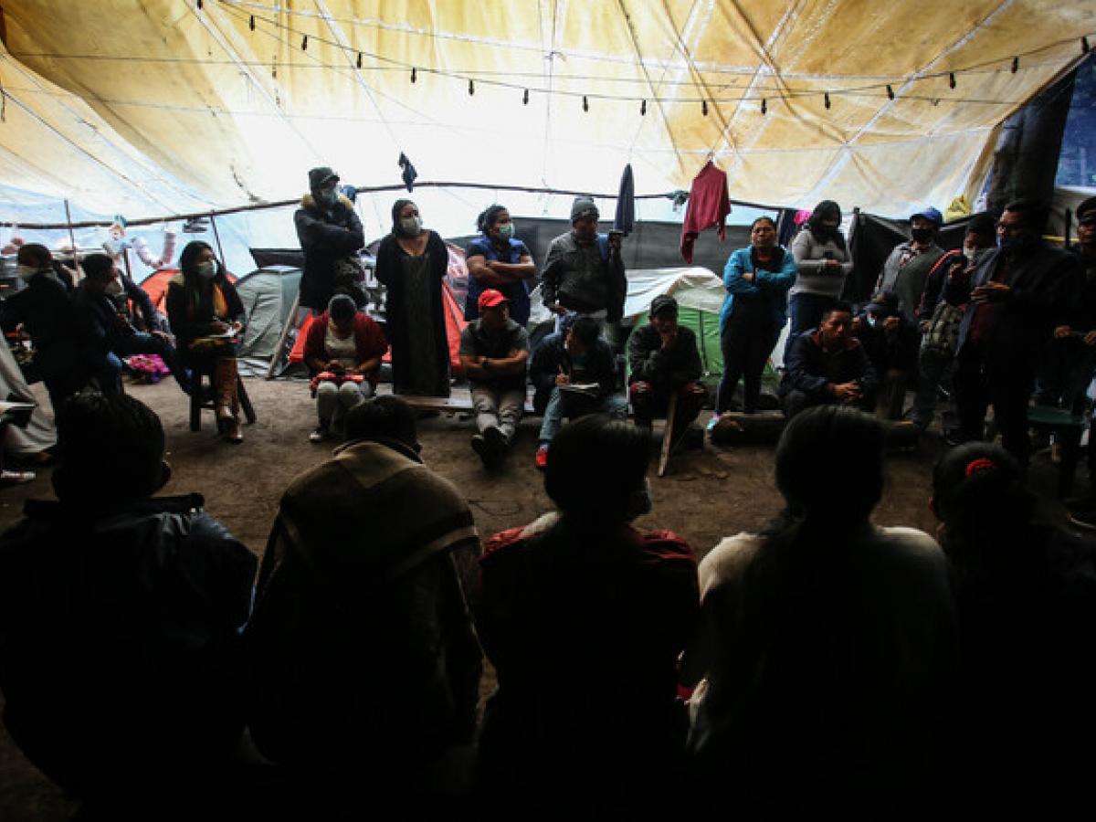 Comunidades indígenas asentadas en el Parque Nacional de Bogotá