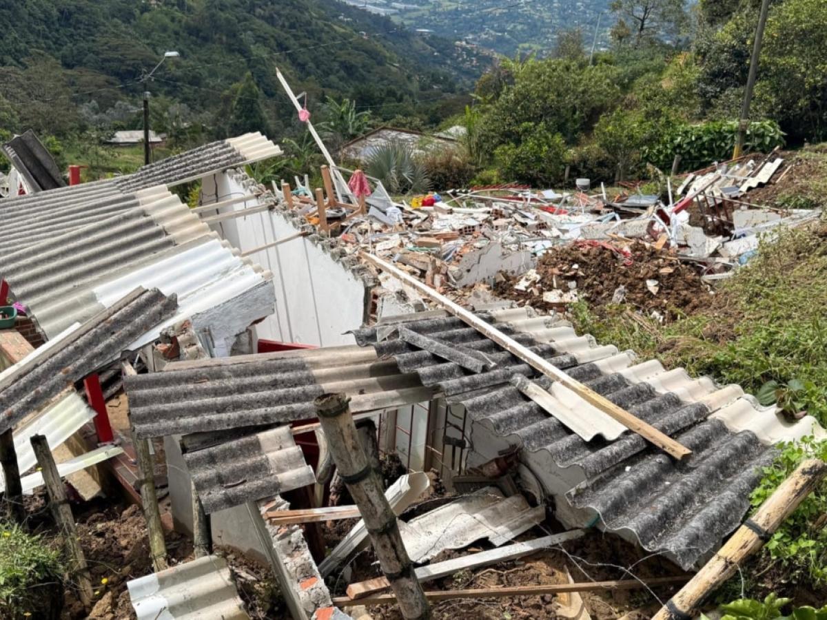 Lluvias en Antioquia dejan un fallecido y 60 familias damnificadas