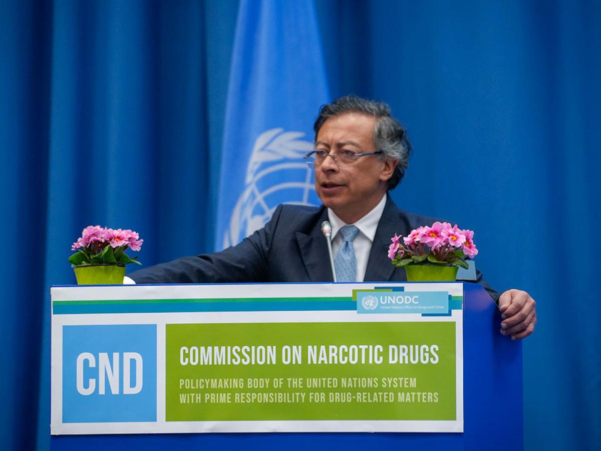 Discurso presidente Petro en Viena sobre sustitución voluntaria de cultivos