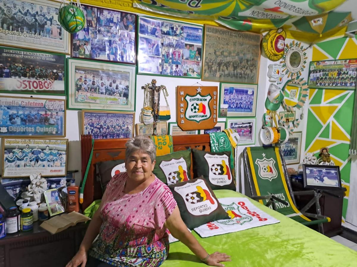 Doña Fanny Valencia y su amor por el Deportes Quindío 