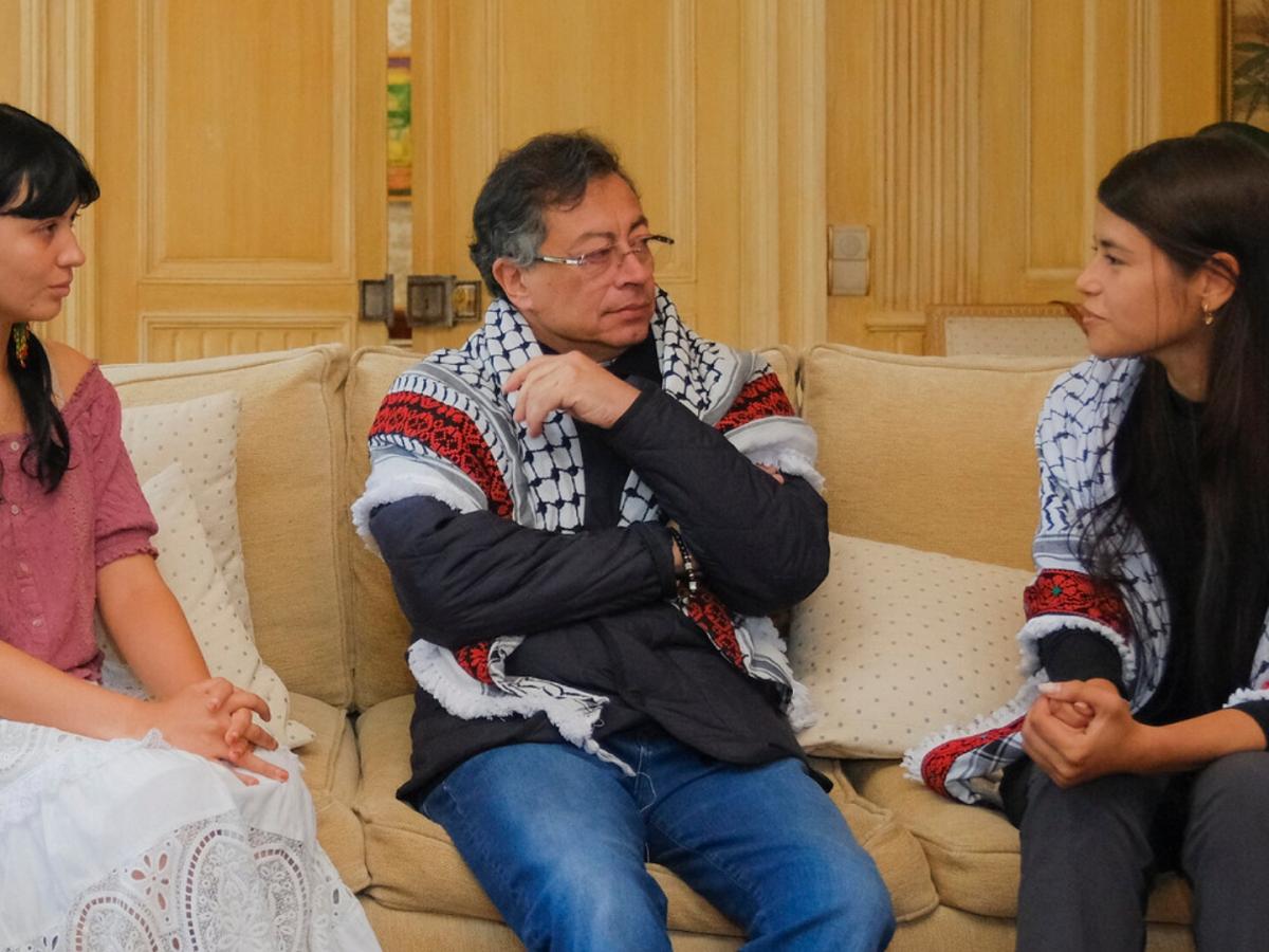 Gustavo Petro regresó al país con las colombianas secuestradas en Israel