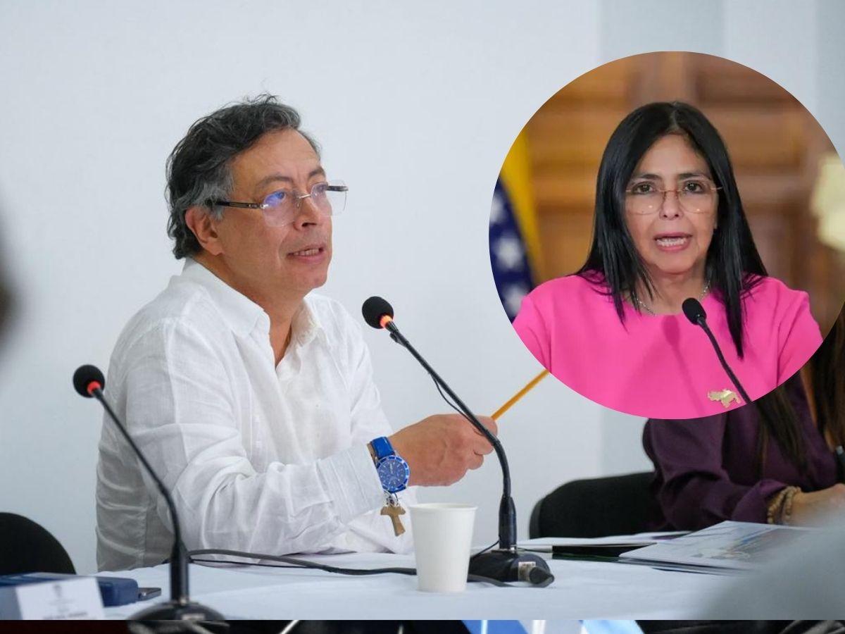Encuentro entre Gustavo Petro y Delcy Rodríguez 